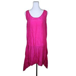 Vintage Brass Plum Nordstrom Tunic Tank Dress Womens Size S Pink Silk